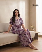 Soft Comfortable Home Wear Rayon Maxi