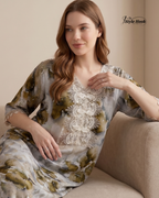 Style Hook Soft Flowing Dubai Nighty with Embroidery Work