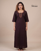Premium Ladies Cotton Nighty – Elegant Home Wear Collection