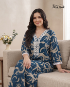 Premium Rayon Nighty for Women – Elegant Design for Special Occasions