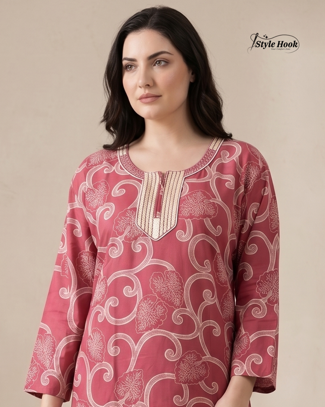 Premium Soft Rayon Nighty for Women