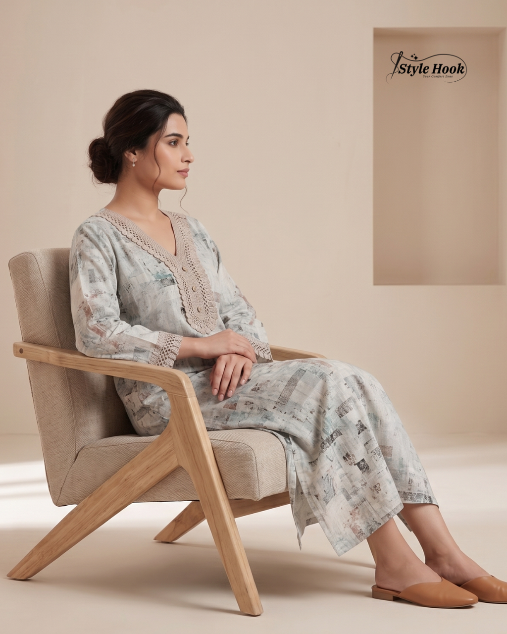 Style Hook Dubai Luxury Nighty for Women – Premium Comfort Wear