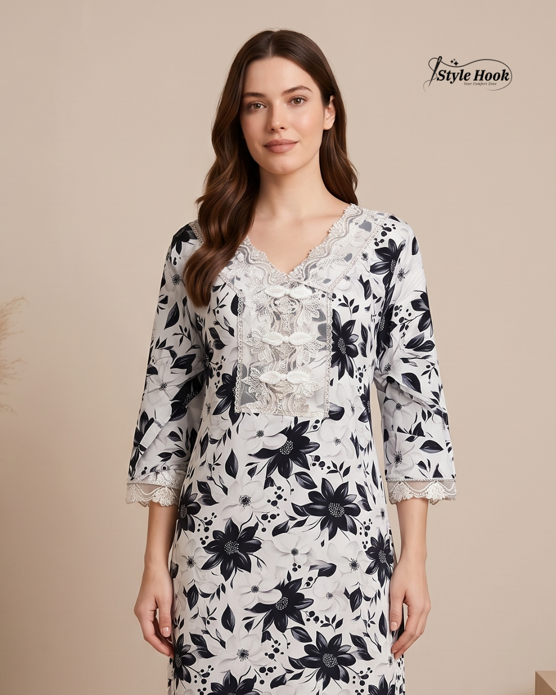 Style Hook Luxury Dubai Nighty for Women – Premium Comfort Wear