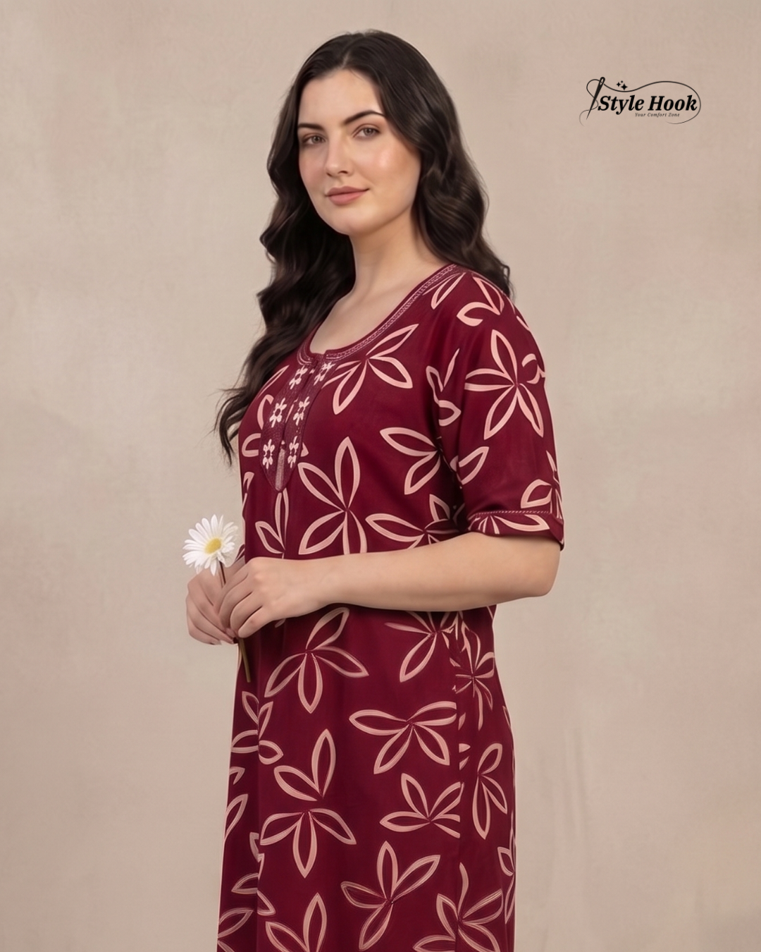 Trendy Rayon Nighty for Everyday Wear