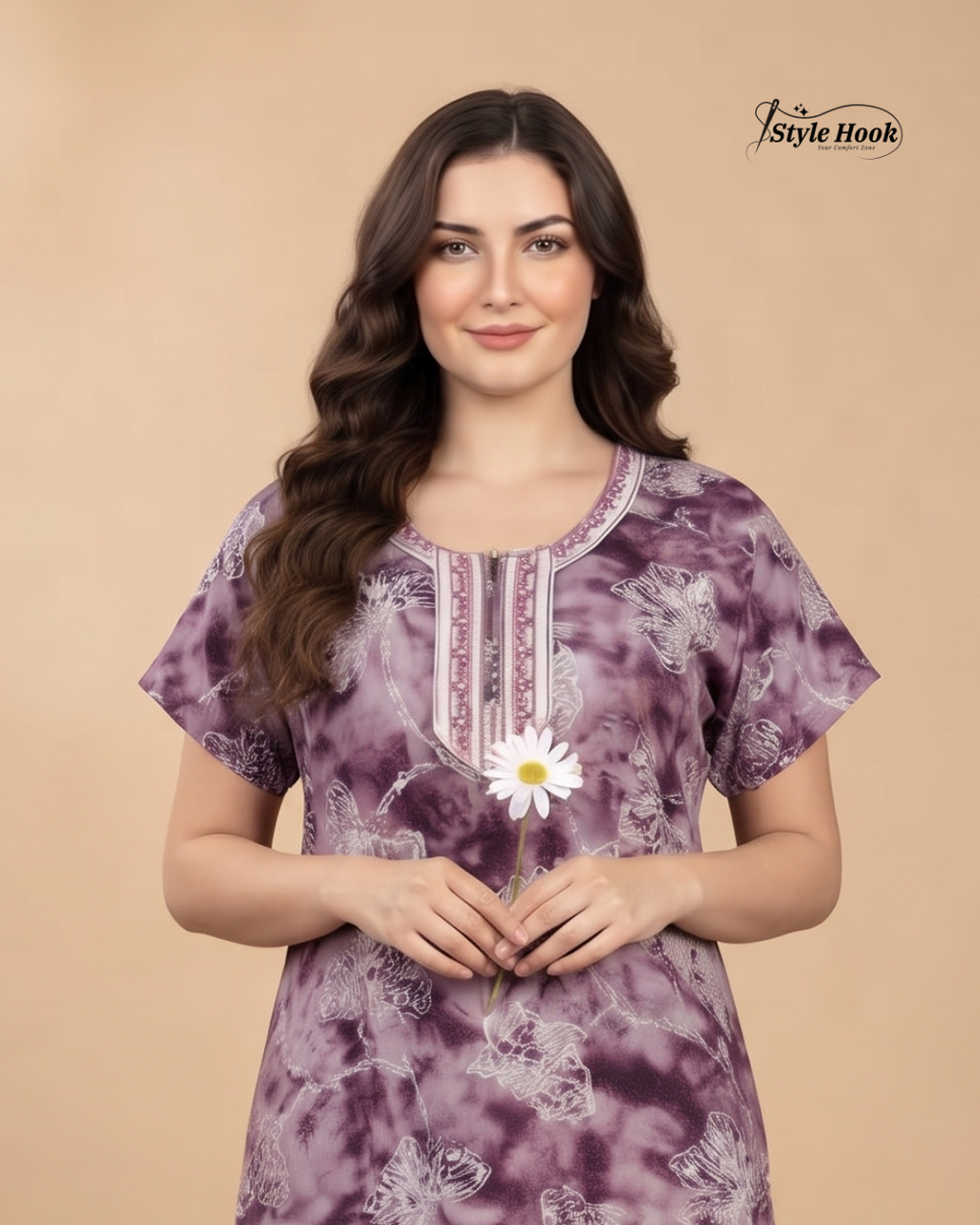 Soft Comfortable Home Wear Rayon Maxi