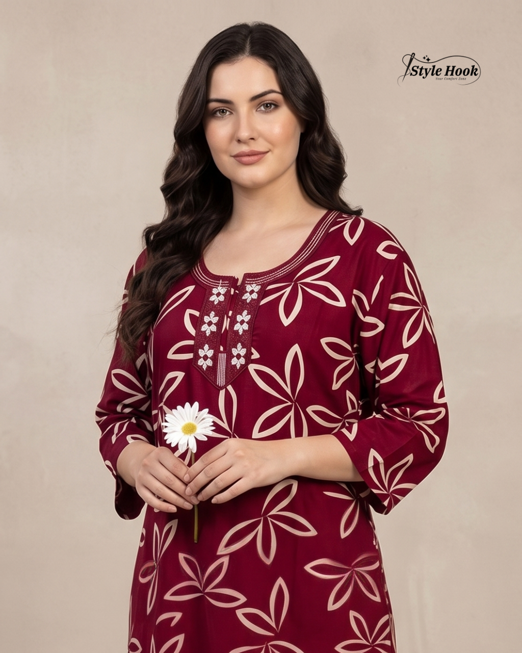Trendy Rayon Nighty for Everyday Wear