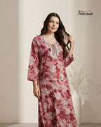 Premium Designer House Wear Rayon Maxi