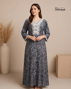 Style Hook Premium Dubai House Dress Nighty for Women