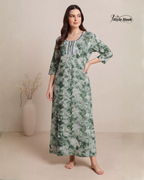 Soft Comfortable Home Wear Rayon Maxi