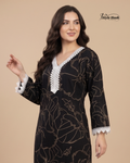 Elegant Rayon Nightwear Dress
