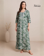 Soft Comfortable Home Wear Rayon Maxi