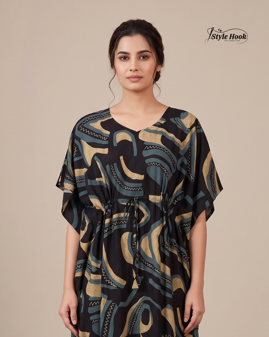 Style Hook Floral Dubai Kaftan Nightwear