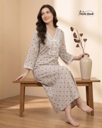 Style Hook Luxury Floral Dubai Nighty – Imported Fabric Collection