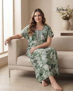 Soft Comfortable Home Wear Rayon Maxi