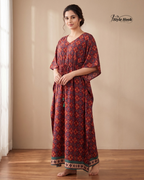 Style Hook Soft Rayon Kaftan Nighty for Women