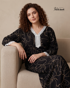 Elegant Rayon Nightwear Dress