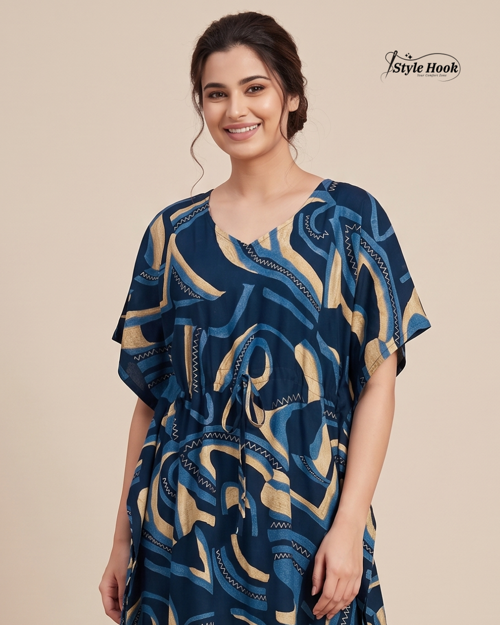 Style Hook Floral Dubai Kaftan Nightwear
