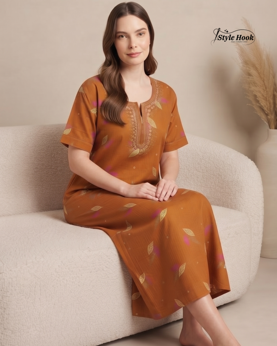 Premium Soft Cotton Nighty for Women