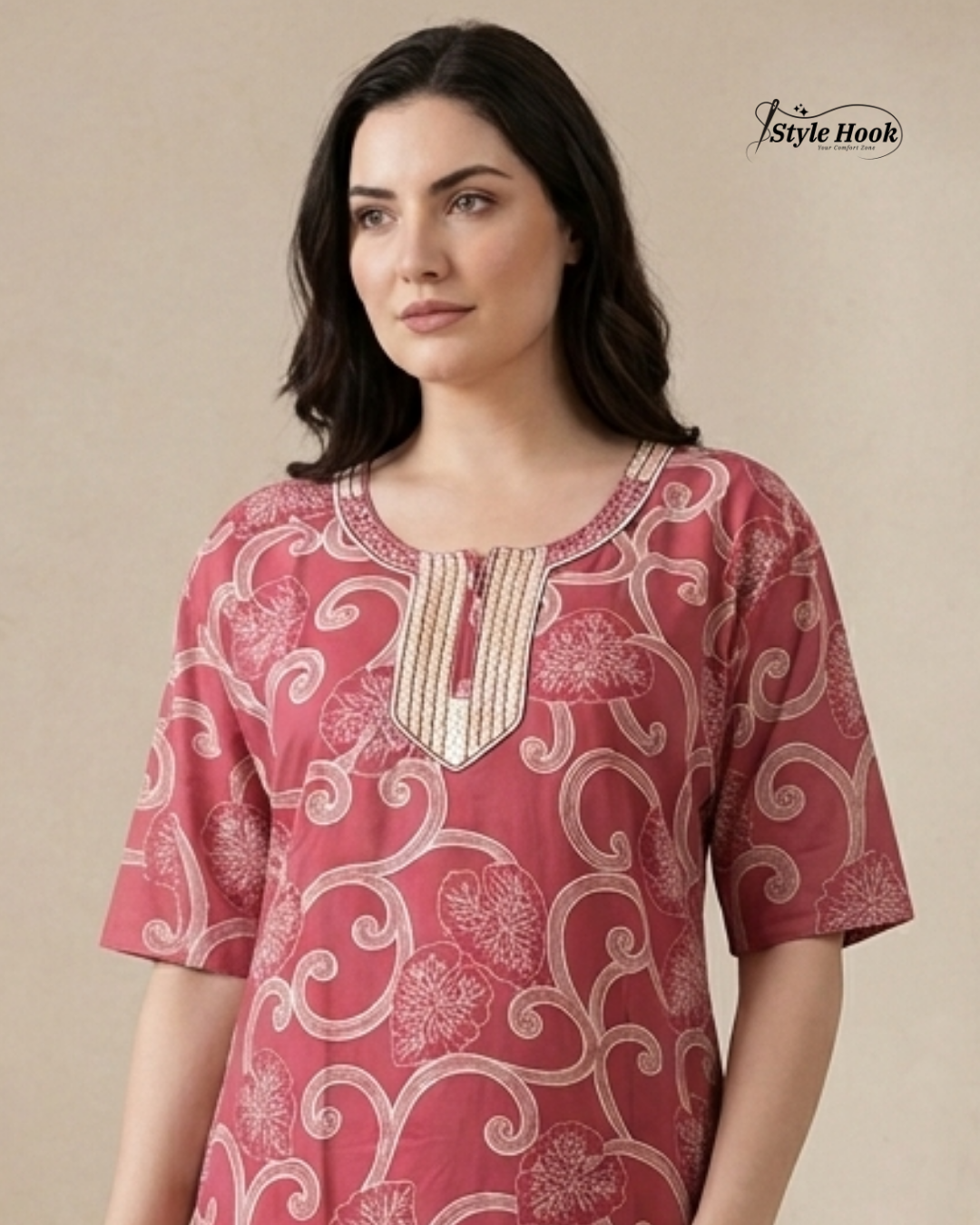 Premium Soft Rayon Nighty for Women