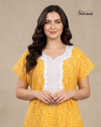 Pakistani Embroidered Nighty for Ladies