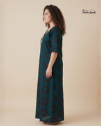 Style Hook Premium Cotton Nighty Maxi – Embroidery design Neck