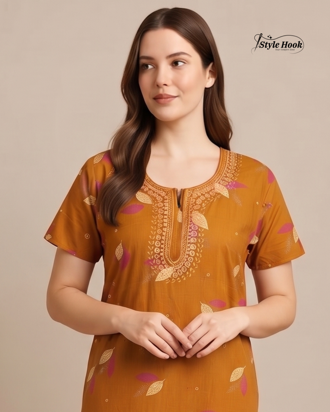 Premium Soft Cotton Nighty for Women