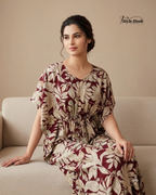 Style Hook Premium Printed Kaftan Nighty