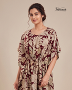 Style Hook Premium Printed Kaftan Nighty