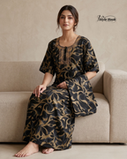 Style Hook Modest Cotton Shawl Nighty for Women