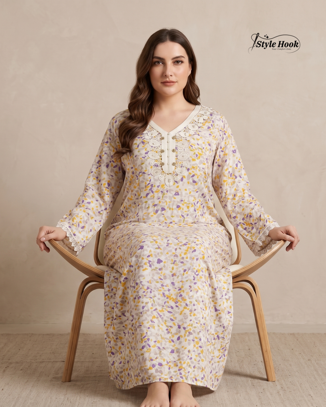 Elegant Dubai Nighty – Soft & Stylish Nightwear