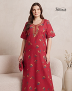 Stylish Cotton Printed Long Nighty