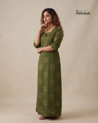 Kerala Onam Special Cotton Nighty with Trending Neck Design