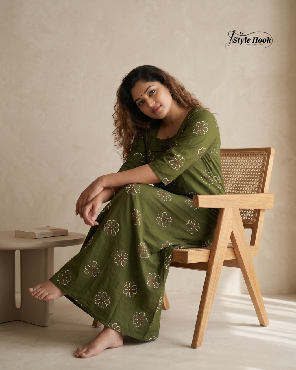 Kerala Onam Special Cotton Nighty with Trending Neck Design