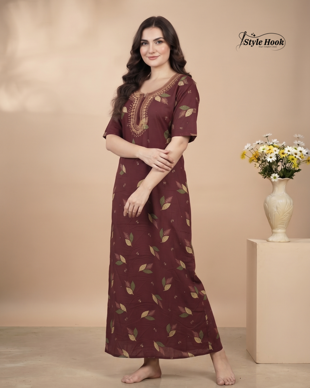 Premium Soft Cotton Nighty for Women
