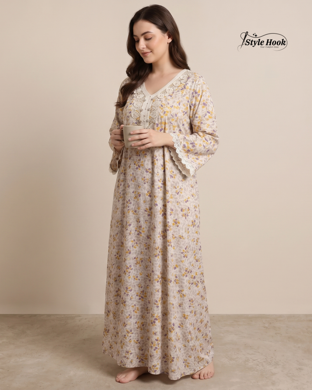 Elegant Dubai Nighty – Soft & Stylish Nightwear