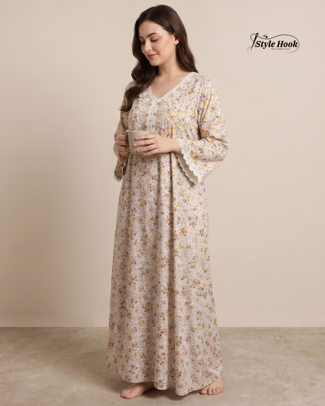 Elegant Dubai Nighty – Soft & Stylish Nightwear