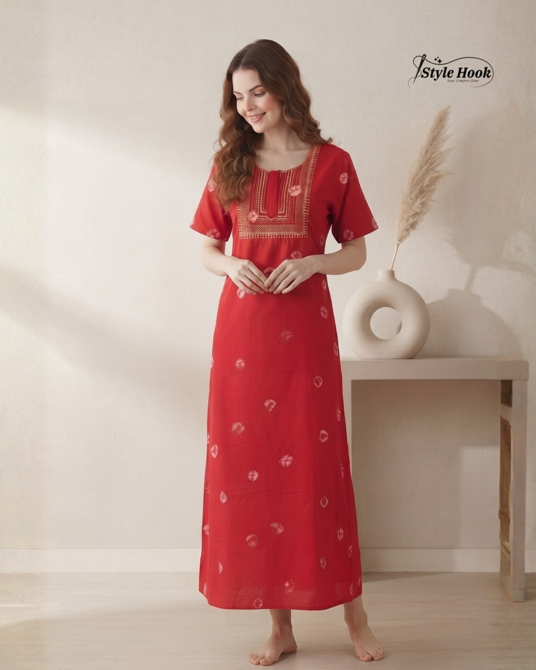 Premium Chunkdi Design Cotton Nighty for Women