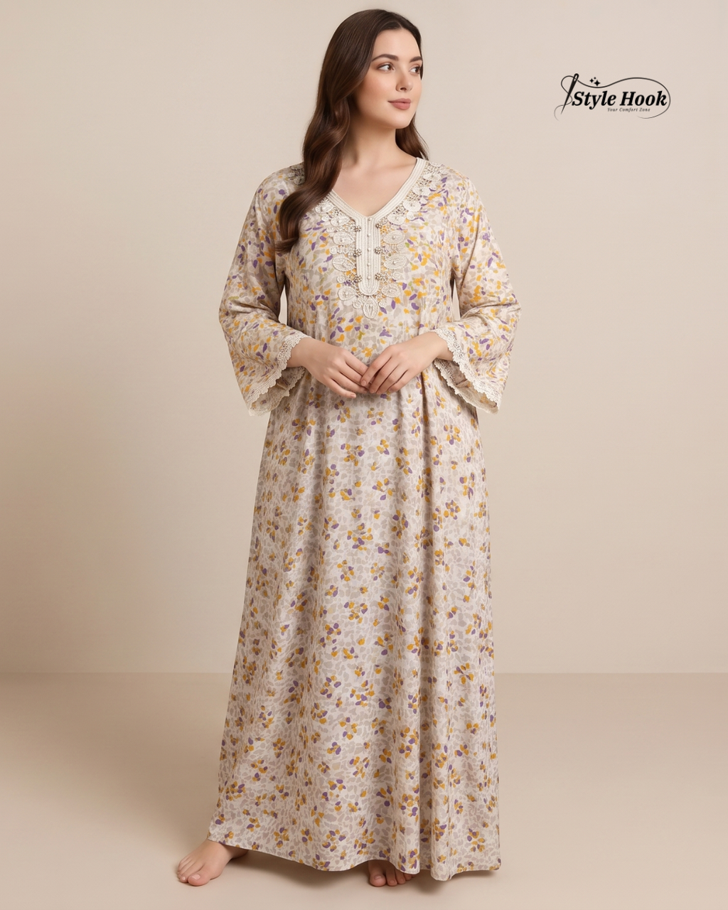 Elegant Dubai Nighty – Soft & Stylish Nightwear