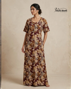 Canvas Neck I Cotton Nighty I Feeding Friendly