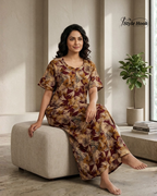 Canvas Neck I Cotton Nighty I Feeding Friendly