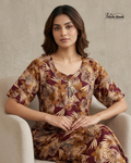 Canvas Neck I Cotton Nighty I Feeding Friendly
