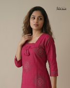 Style hook Designed neck soft cotton maxi for women