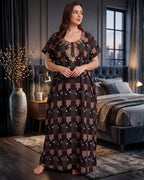 Style Hook Elegant Threadwork Nighty