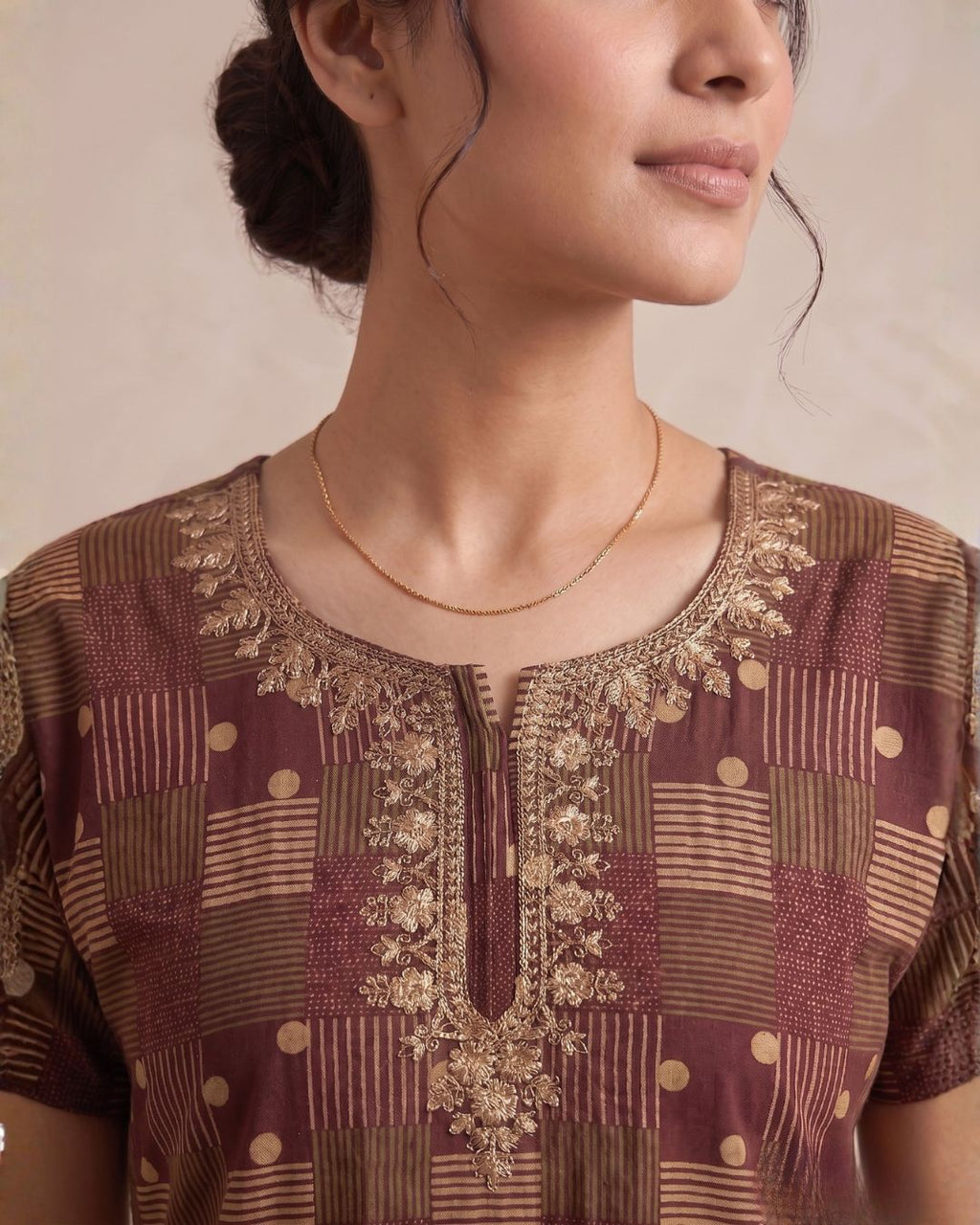 Style Hook Soft Embroidered Daily Wear Nighty