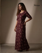 Style Hook Canvas neck Cotton Nighty for Daily wear