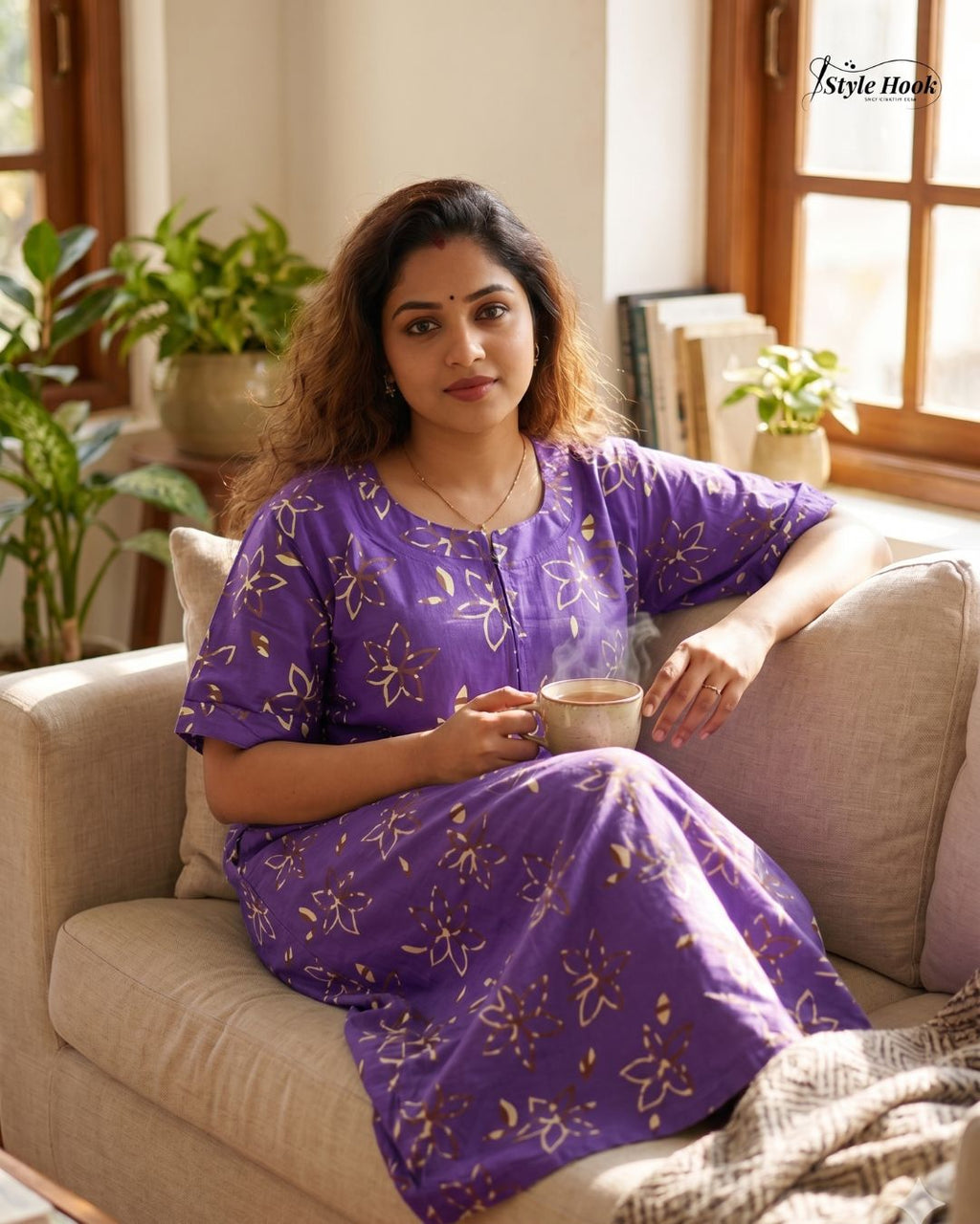Style Hook Canvas neck feeding Nighty for moms