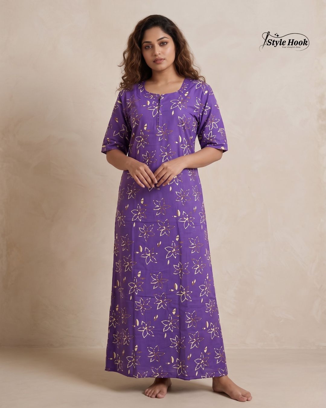 Style Hook Canvas neck feeding Nighty for moms
