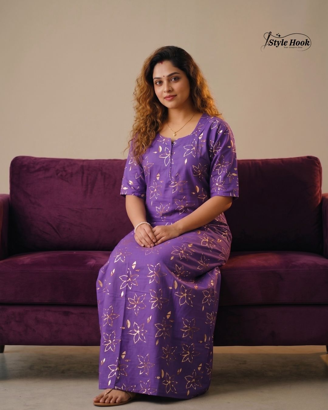 Style Hook Canvas neck feeding Nighty for moms