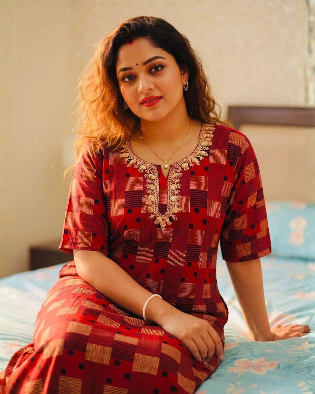 Style Hook Ruby Check Comfort Nighty