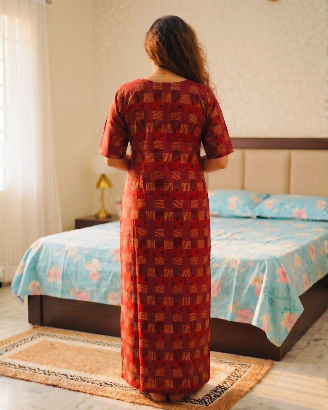 Style Hook Ruby Check Comfort Nighty